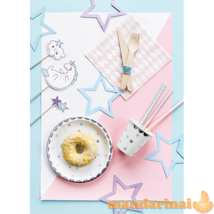 Cake topper Unicorn, 13-23.5 cm (1 pkt / 5 pc.)