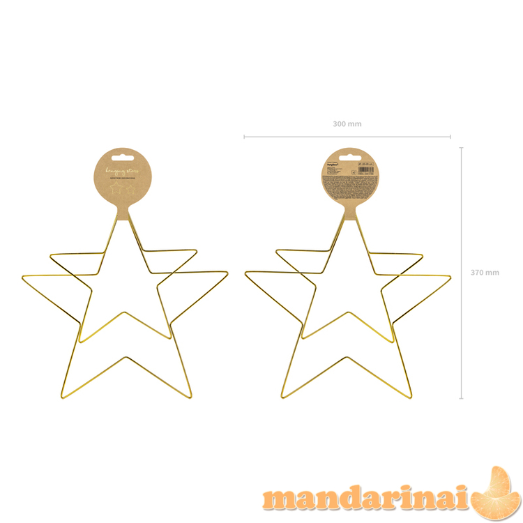 Metal hanging decorations Stars, mix (1 pkt / 2 pc.) 3