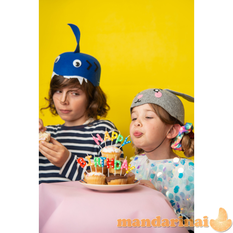 Birthday candles Happy Birthday, mix, 2.5cm (1 pkt / 13 pc.)