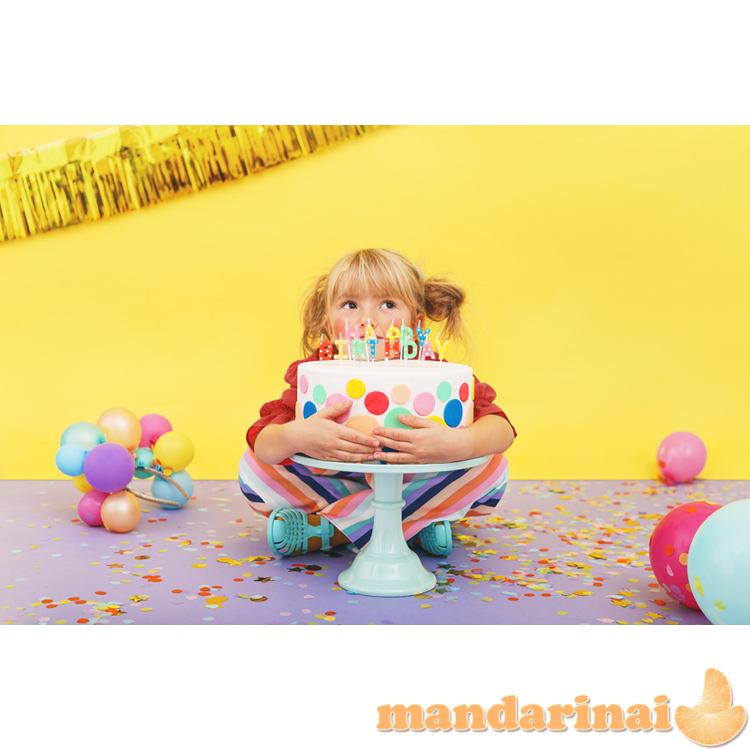 Birthday candles Happy Birthday, mix, 2.5cm (1 pkt / 13 pc.)