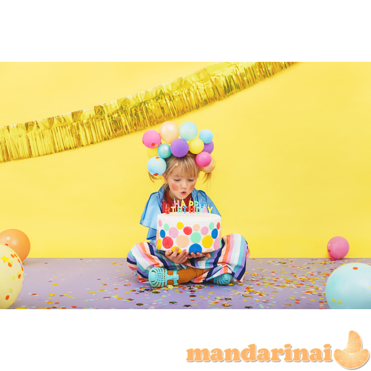 Birthday candles Happy Birthday, mix, 2.5cm (1 pkt / 13 pc.)