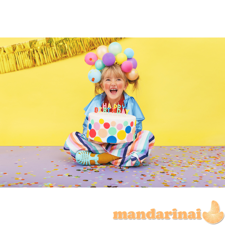 Birthday candles Happy Birthday, mix, 2.5cm (1 pkt / 13 pc.)