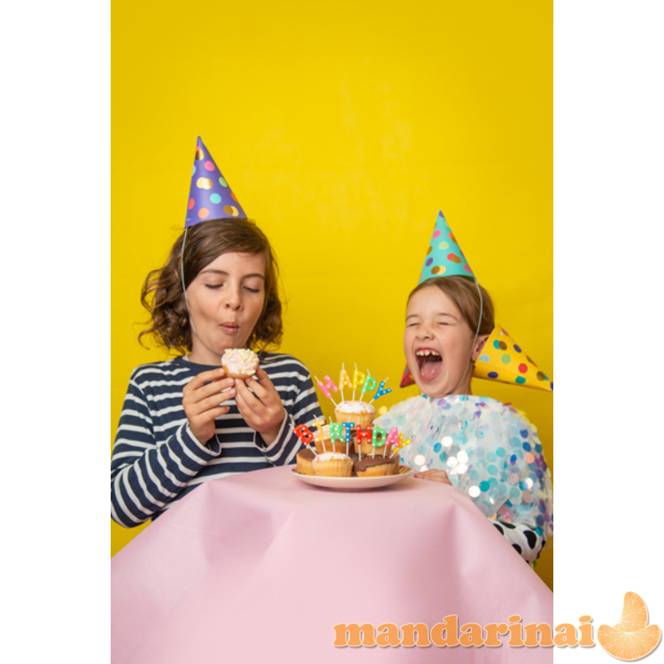 Birthday candles Happy Birthday, mix, 2.5cm (1 pkt / 13 pc.)