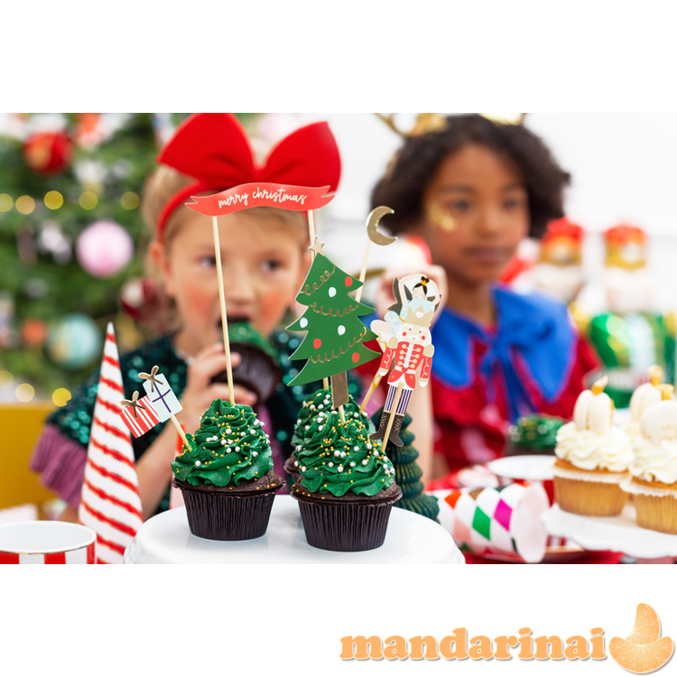 Cake toppers Nutcracker, mix, 8.5-19cm (1 pkt / 6 pc.)