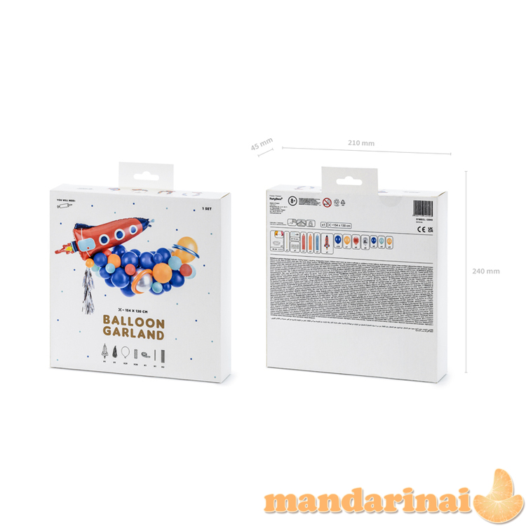 Balionų girlianda &bdquo;Raketa&quot  1