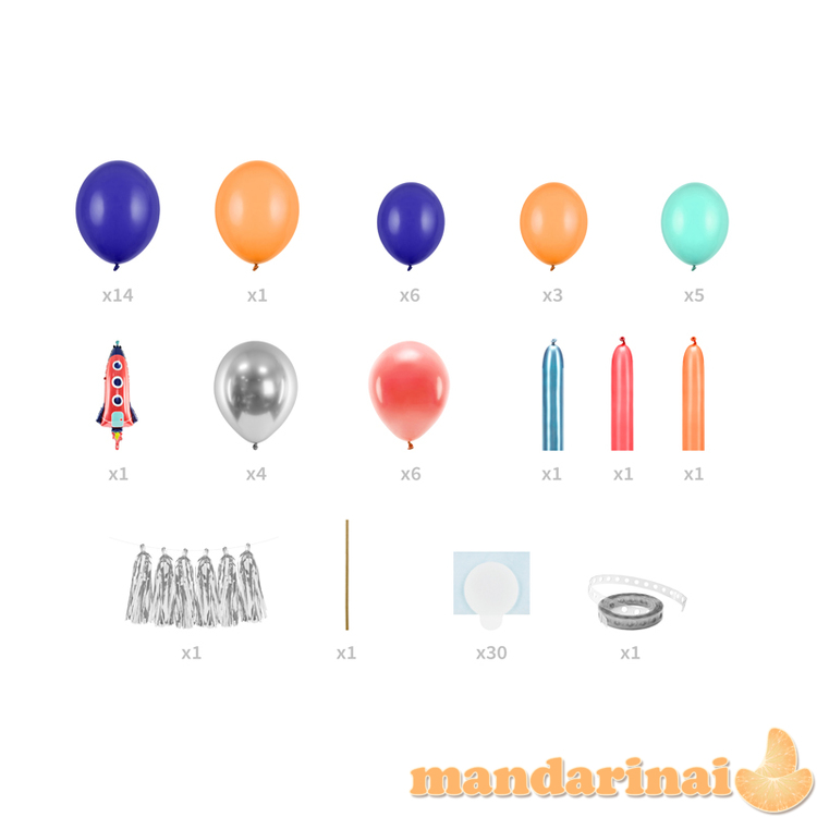 Balionų girlianda &bdquo;Raketa&quot  2