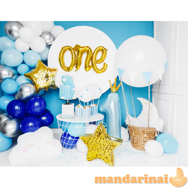 Balloon garland - blue, 200cm (1 pkt / 60 pc.) 2