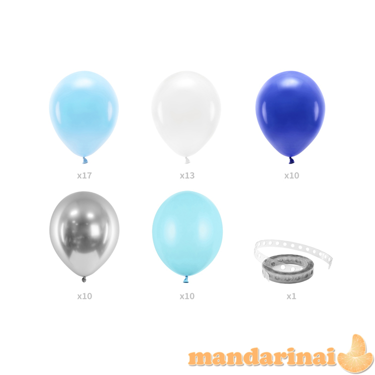 Balloon garland - blue, 200cm (1 pkt / 60 pc.) 6