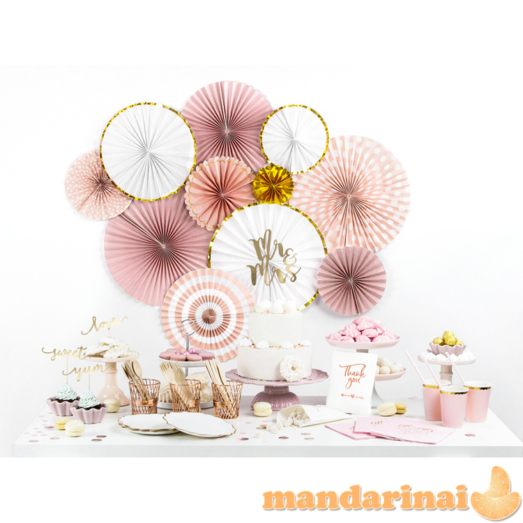 Cupcake toppers Love, gold, 13cm (1 pkt / 6 pc.)