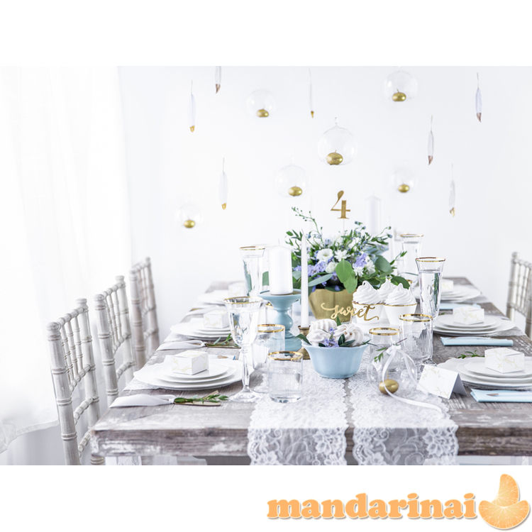 Cupcake toppers Love, gold, 13cm (1 pkt / 6 pc.)