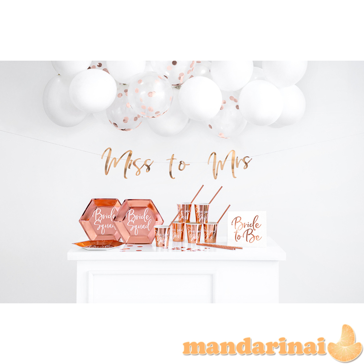 Napkins Bride to be, rose gold,  33x33cm (1 pkt / 20 pc.) 7