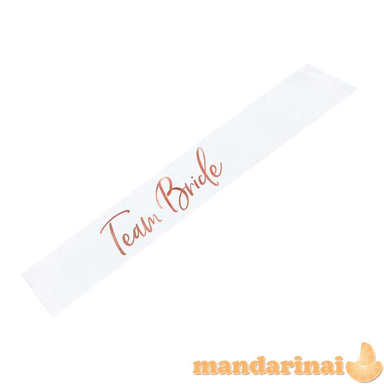 Sash Team bride, white, 75cm