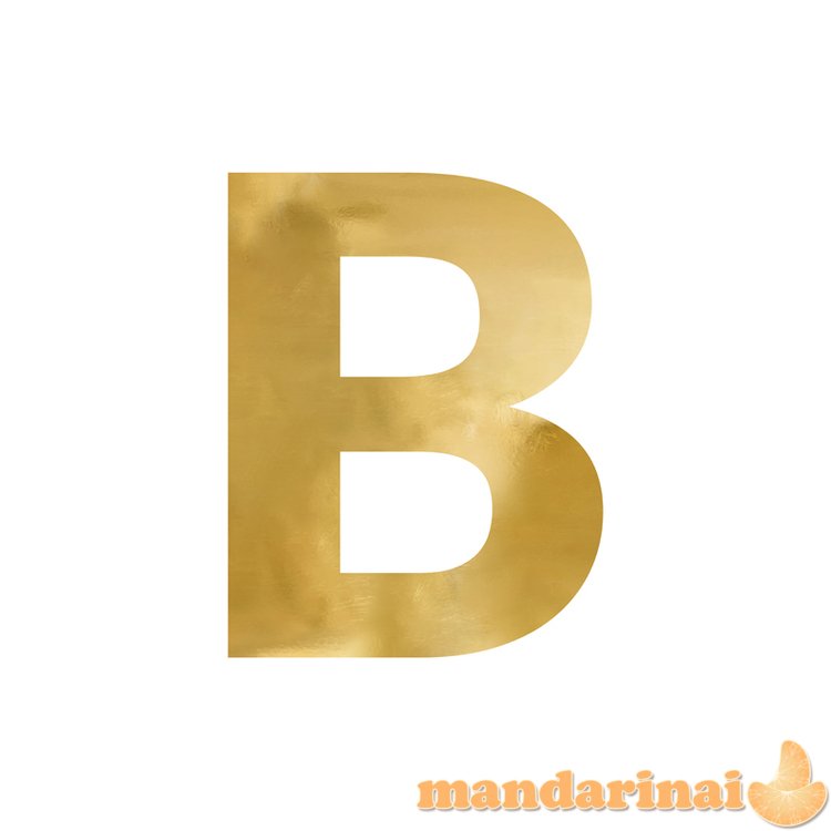 Mirror letter   B  , gold, 47x60 cm