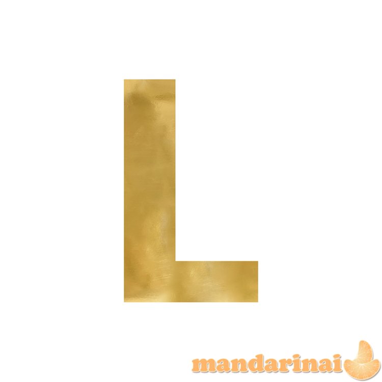 Mirror letter   L  , gold, 37x60 cm