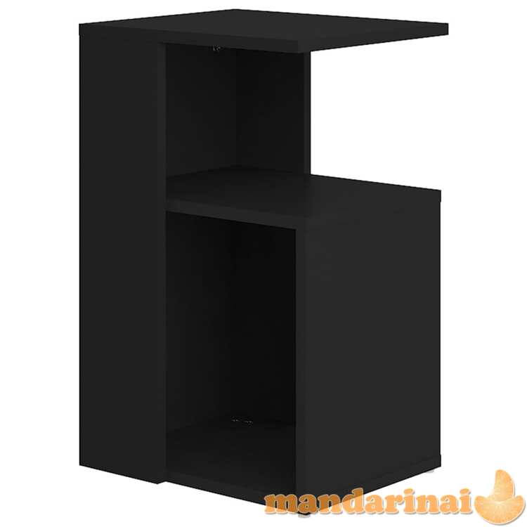 Šoninis staliukas, juodos spalvos, 36x30x56cm, mdp