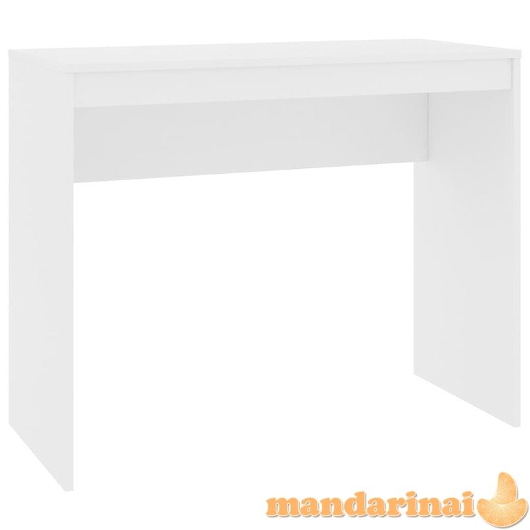 Rašomasis stalas, baltos spalvos, 90x40x72cm, apdirbta mediena