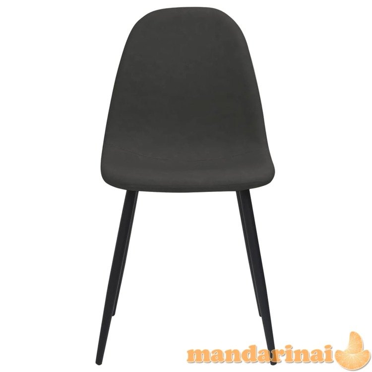 Valgomojo kėdės, 4vnt., juodos, 45x53,5x83cm, dirbtinė oda