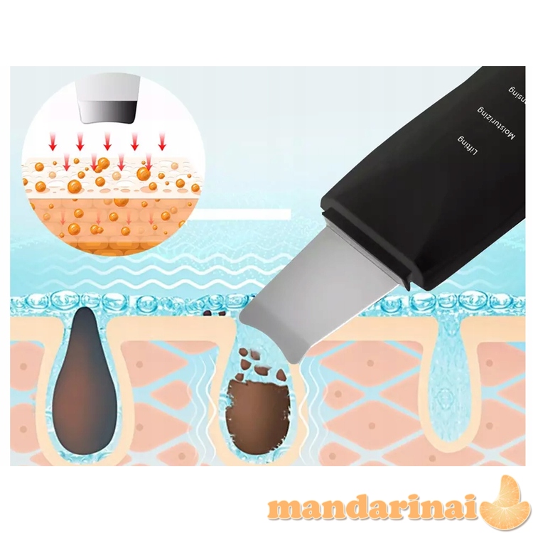 Kraunamas ultragarsinis veido valymo prietaisas