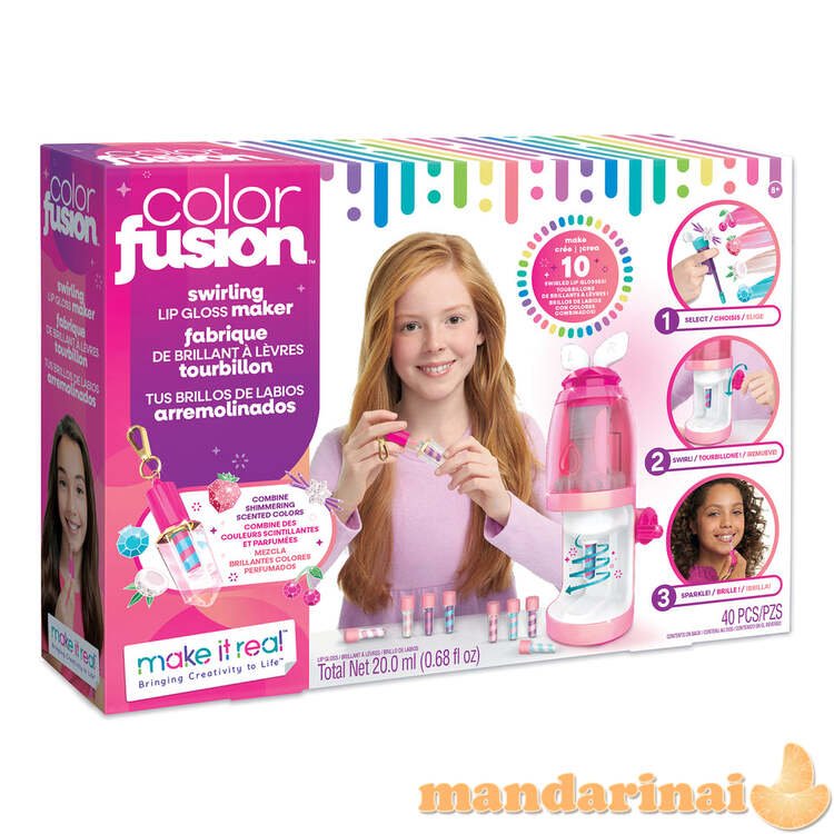 MAKE IT REAL Lūpdažių gaminimo rinkinys „Color Fusion“