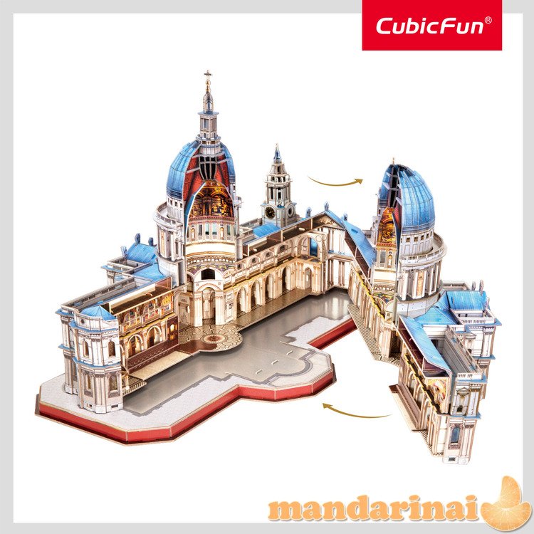 CUBICFUN 3D dėlionė „Švento Pauliaus katedra“