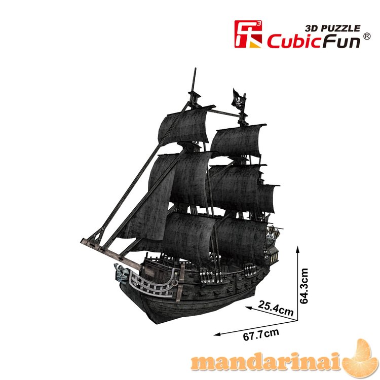 CUBICFUN 3D dėlionė Piratų laivas „Karalienė Ana“