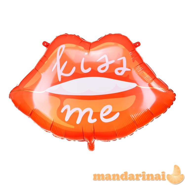 Foil balloon Lips, 86.5x65 cm, mix