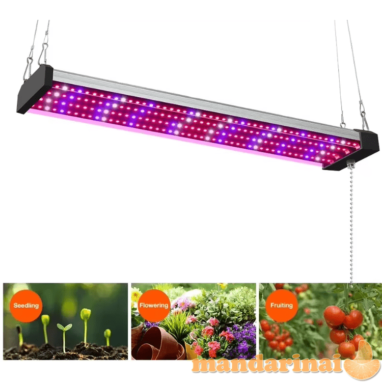 Pakabinamas 400W pilno spektro šviestuvas augalų auginimui