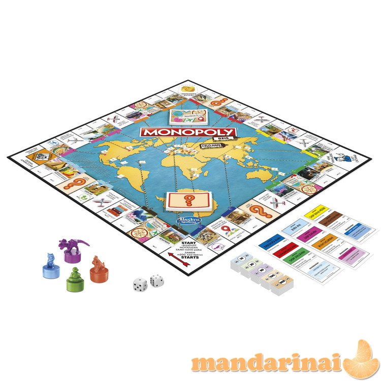 MONOPOLY  Board game World Tour (In Estonian and Latvian lang.)