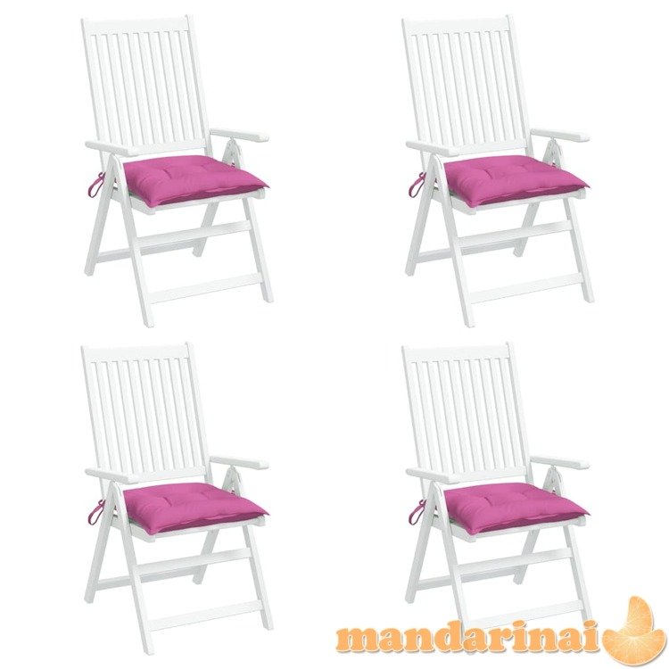Kėdės pagalvėlės, 4vnt., rožinės spalvos, 40x40x7cm, audinys