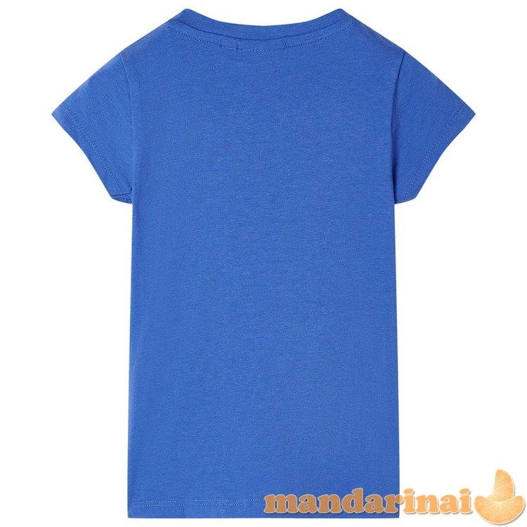 Vaikiški marškinėliai, kobalto mėlynos spalvos, 92 dydžio