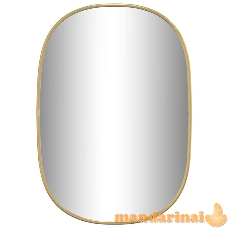 Sieninis veidrodis, auksinės spalvos, 50x35cm