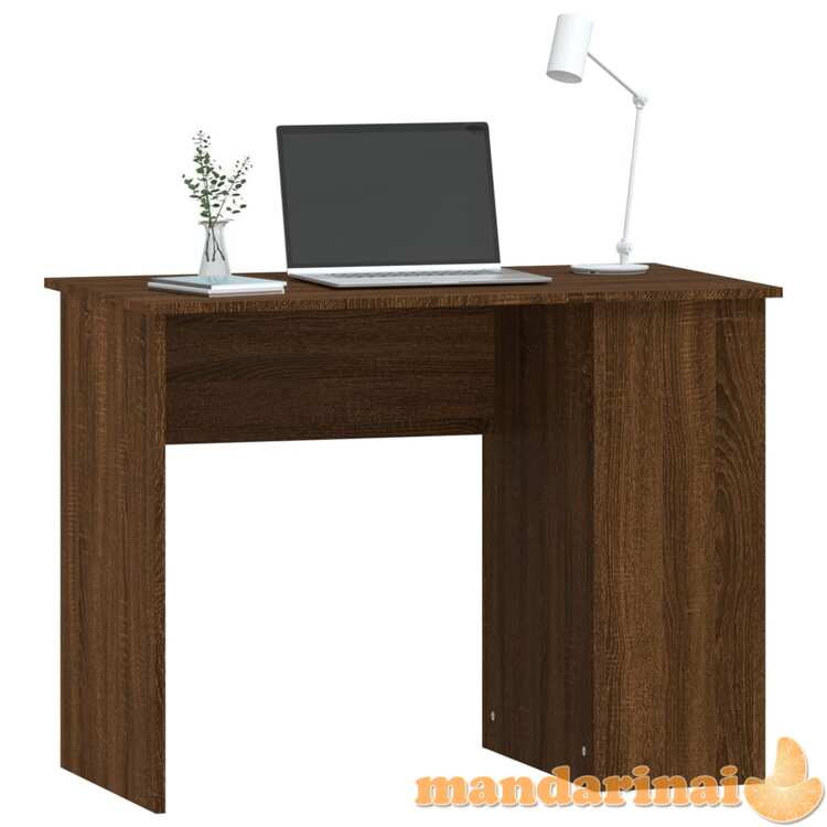 Rašomasis stalas, rudas ąžuolo, 100x55x75cm, apdirbta mediena
