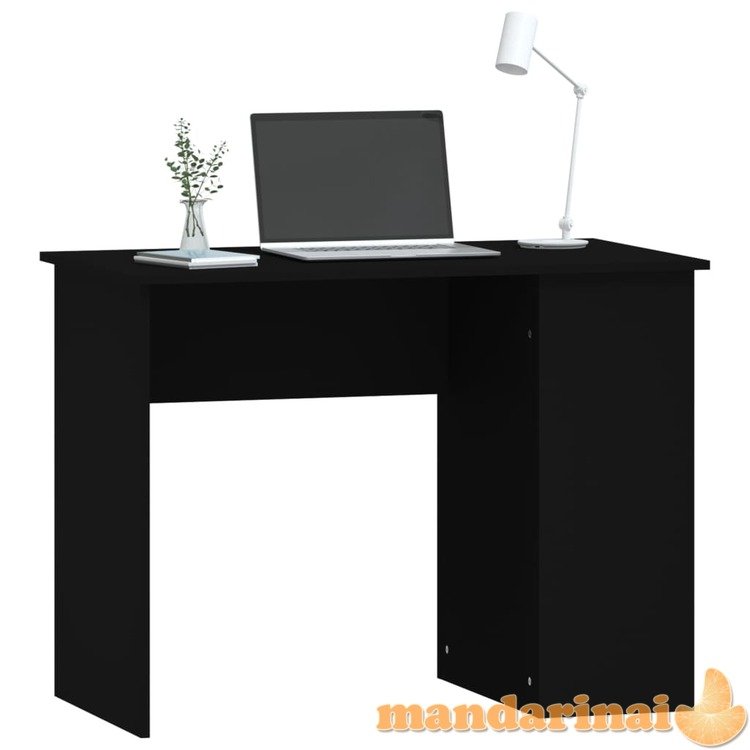 Rašomasis stalas, juodos spalvos, 100x55x75cm, apdirbta mediena