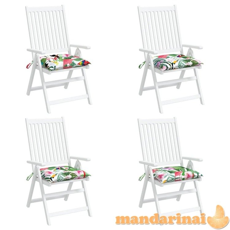 Kėdės pagalvėlės, 4vnt., įvairių spalvų, 40x40x7cm, audinys