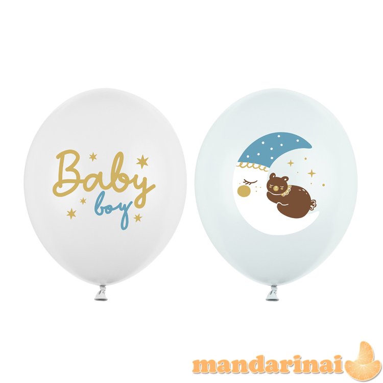 Balloons 30 cm, Baby boy, mix (1 pkt / 50 pc.)