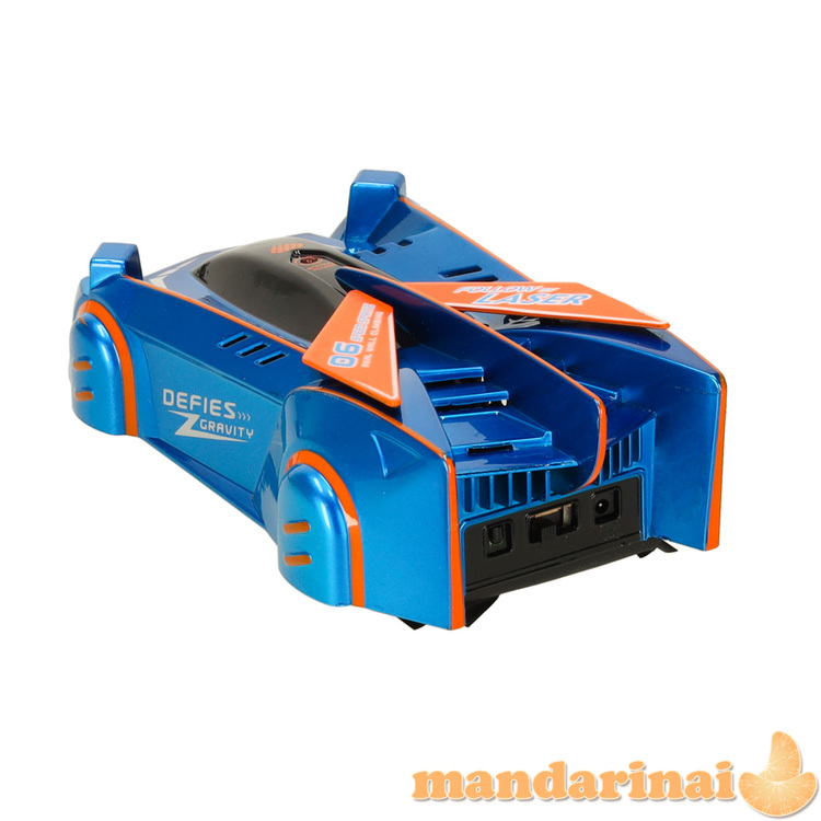 RC automobilio lazeriu valdomas automatinis važiavimas ant sienos lazerio mėlyna spalva