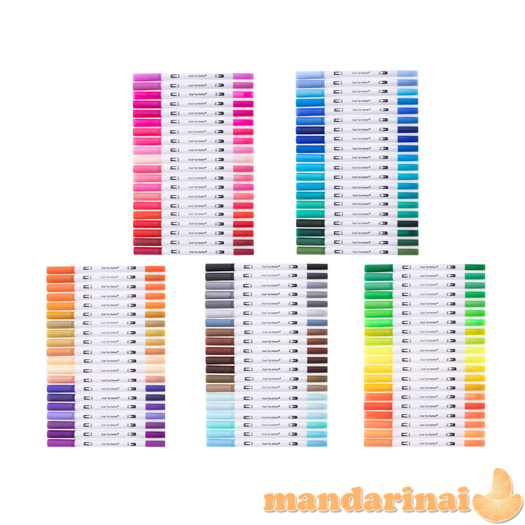 Spalvoti žymekliai žymekliai 100vnt 2