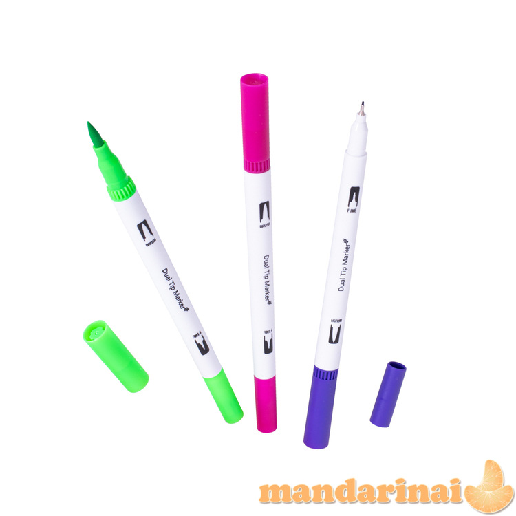 Spalvoti žymekliai žymekliai 100vnt 4