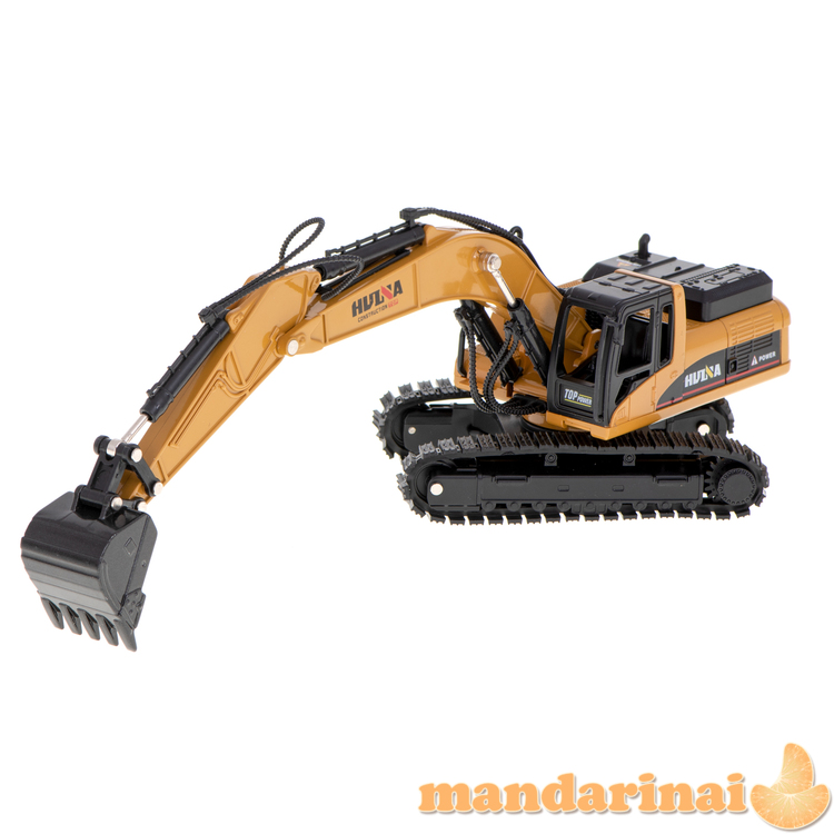 Ekskavatoriaus krautuvas su kaušu ant vikšrų Die-Cast metalo modelis H-toys 1710 1:50 2