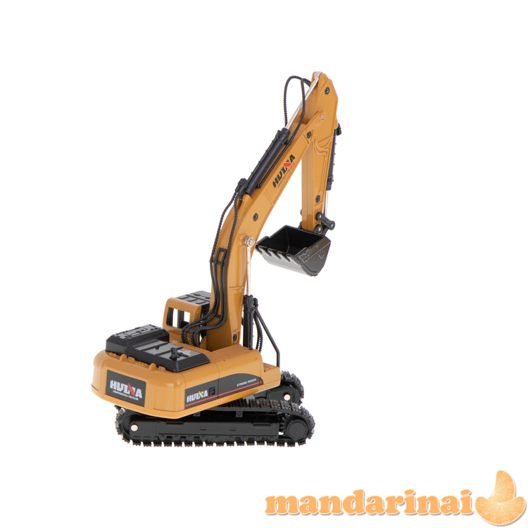 Ekskavatoriaus krautuvas su kaušu ant vikšrų Die-Cast metalo modelis H-toys 1710 1:50 3