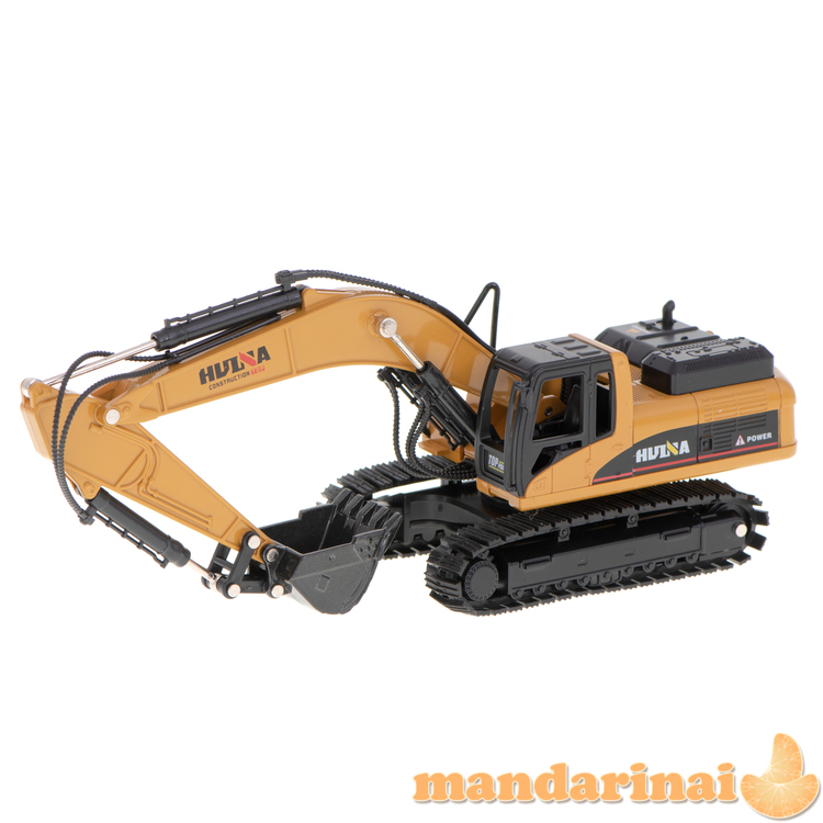 Ekskavatoriaus krautuvas su kaušu ant vikšrų Die-Cast metalo modelis H-toys 1710 1:50 4