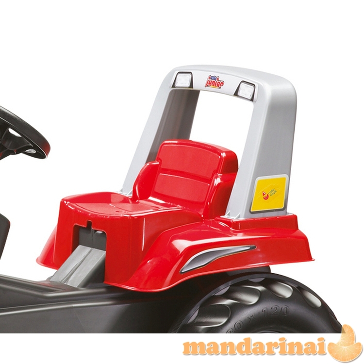 Rolly Toys 811397 Rolly Junior RT traktorius su priekaba ir kaušu raudonas