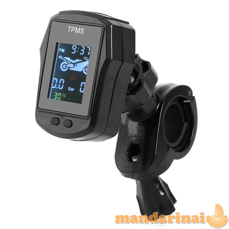Motociklo padangų slėgio-temperatūros sekimo sistema