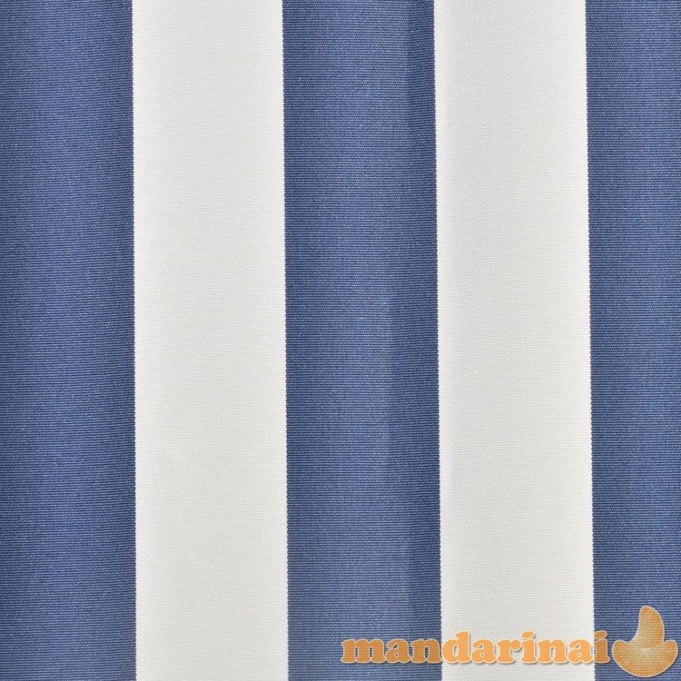 Markizės uždangalas, mėlyna ir balta, 500x300 cm