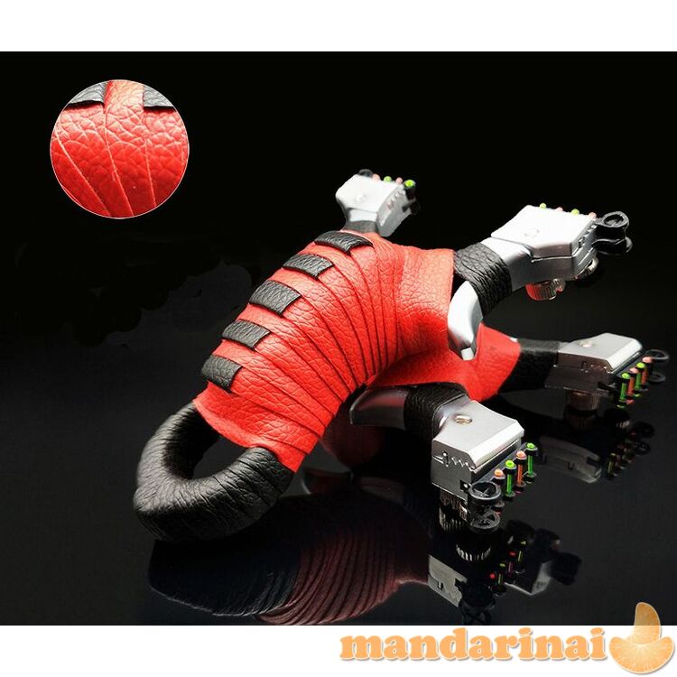 Laidynė-ragatkė odine rankena su taikikliu