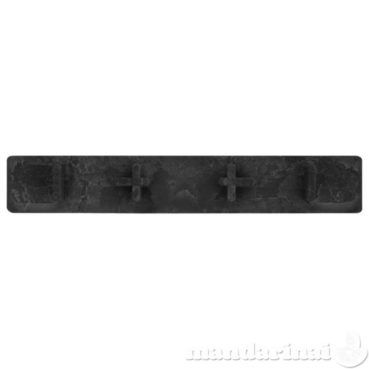 Terasinių lentų dangteliai, 10vnt., juodos spalvos, plastikas