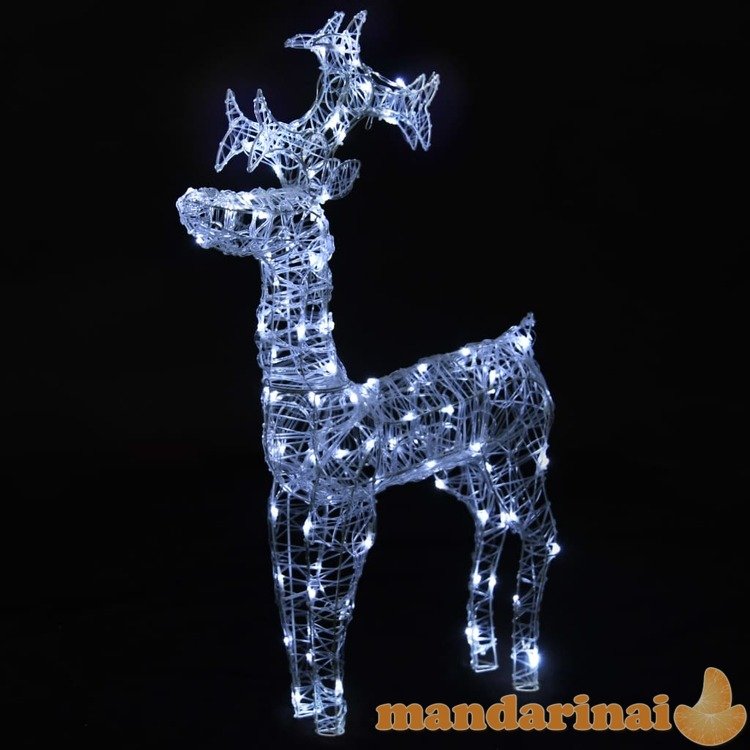 Kalėdų dekoracija elnias, 60x16x100cm, akrilas, 90 led lempučių