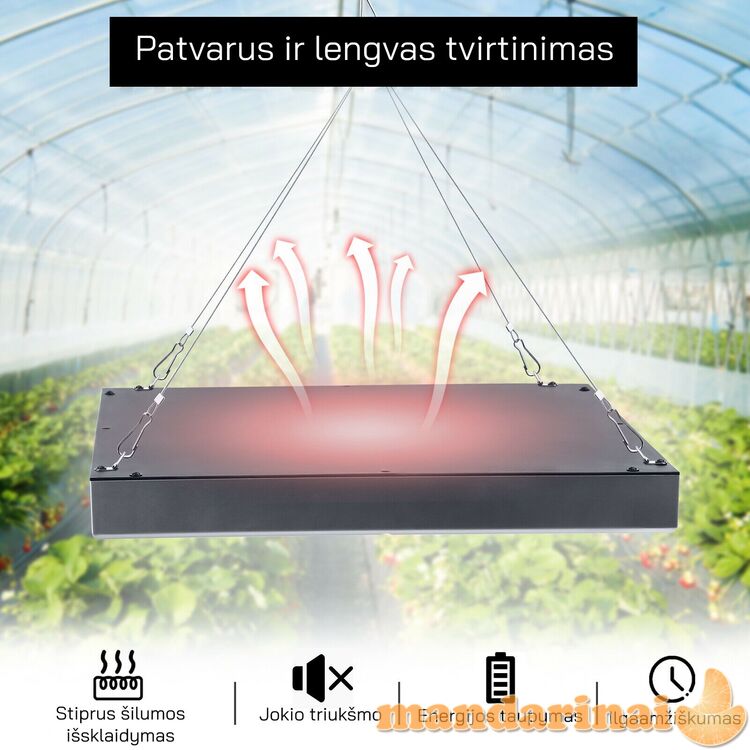 65W 225 vnt. modulių panelė augalų daiginimui ir auginimui