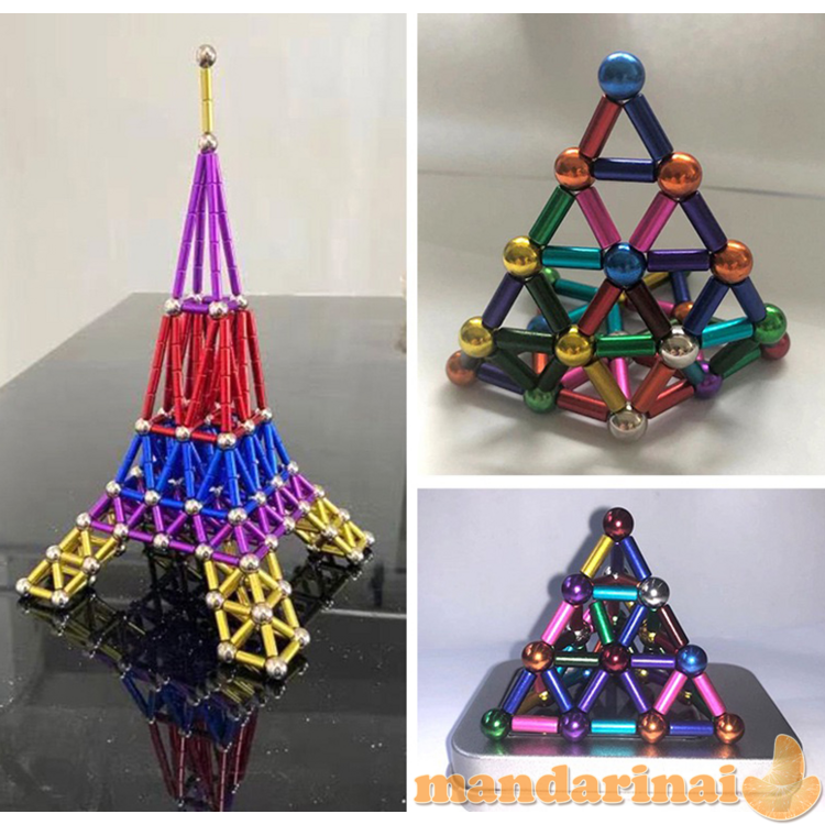 Net 76 dalių žaidimas-spalvotų magnetų rinkinys