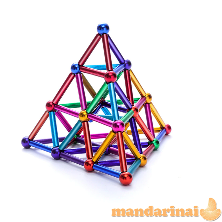 Net 76 dalių žaidimas-spalvotų magnetų rinkinys